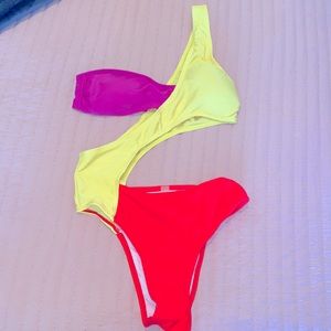 SHEIN one piece cut out bikini